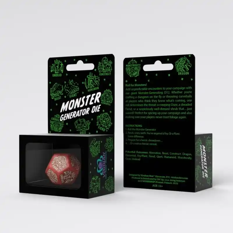 Monster Generator Die Red Beige | Riktigt fynd
