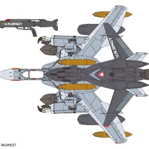 Mycket uppskattad - Macross Zero VF-0A Gerwalk med Ghost 1/72