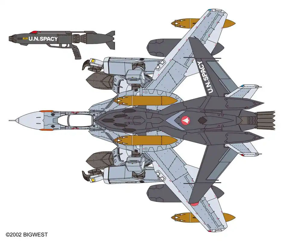 Mycket uppskattad - Macross Zero VF-0A Gerwalk med Ghost 1/72