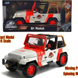 Jurassic Park 1992 Jeep Wrangler YJ Sahara 1 24 Die-Cast Modell | Populärt just nu