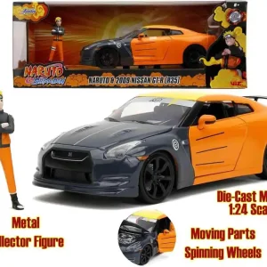Trygg betalning | Naruto Shippuden - 2009 Nissan GT-R Die-Cast Modell 1 24