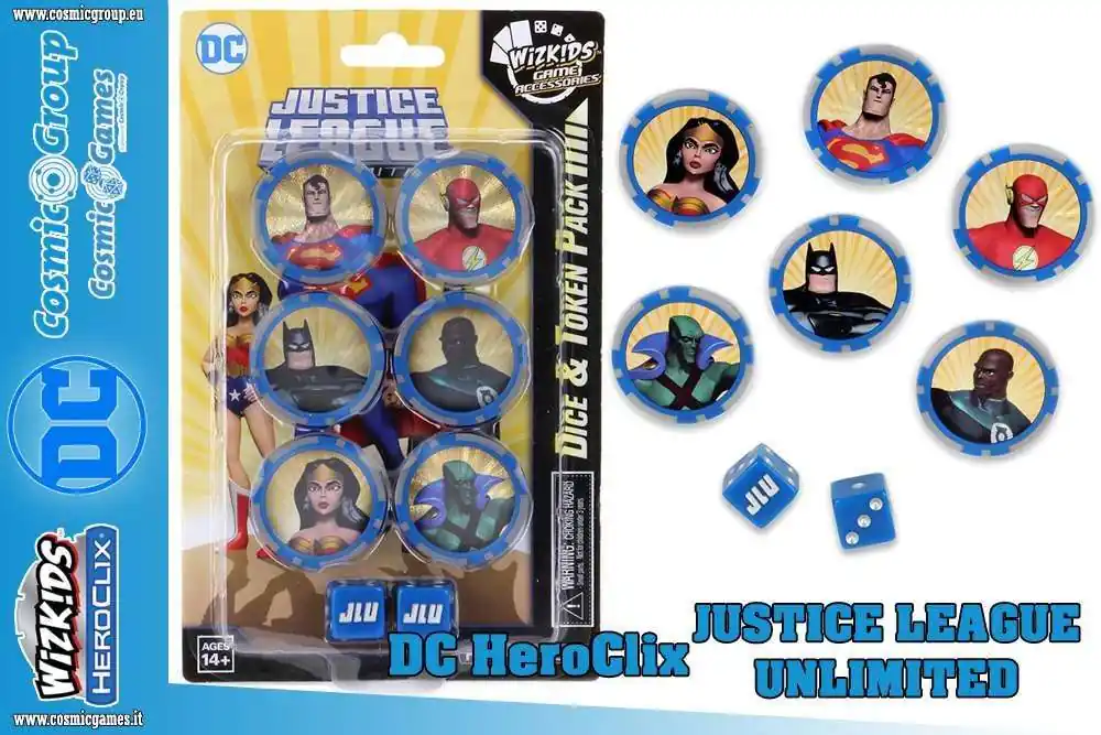 Dchc Justice League Unltd Dice & Token - Samling av Tärningar och Tokens | Sänkt pris