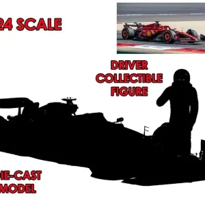 F1 Ferrari SF-24 med Leclerc-figur - 1 24 Die-Cast Modell - Nästan slut