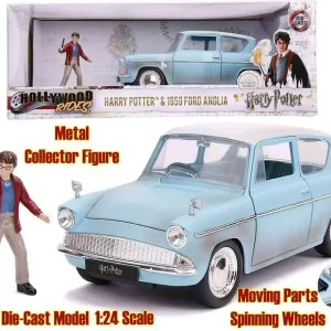 Harry Potter 1959 Ford Anglia med Harry - 1 24 Die-Cast Modell - Sista chansen