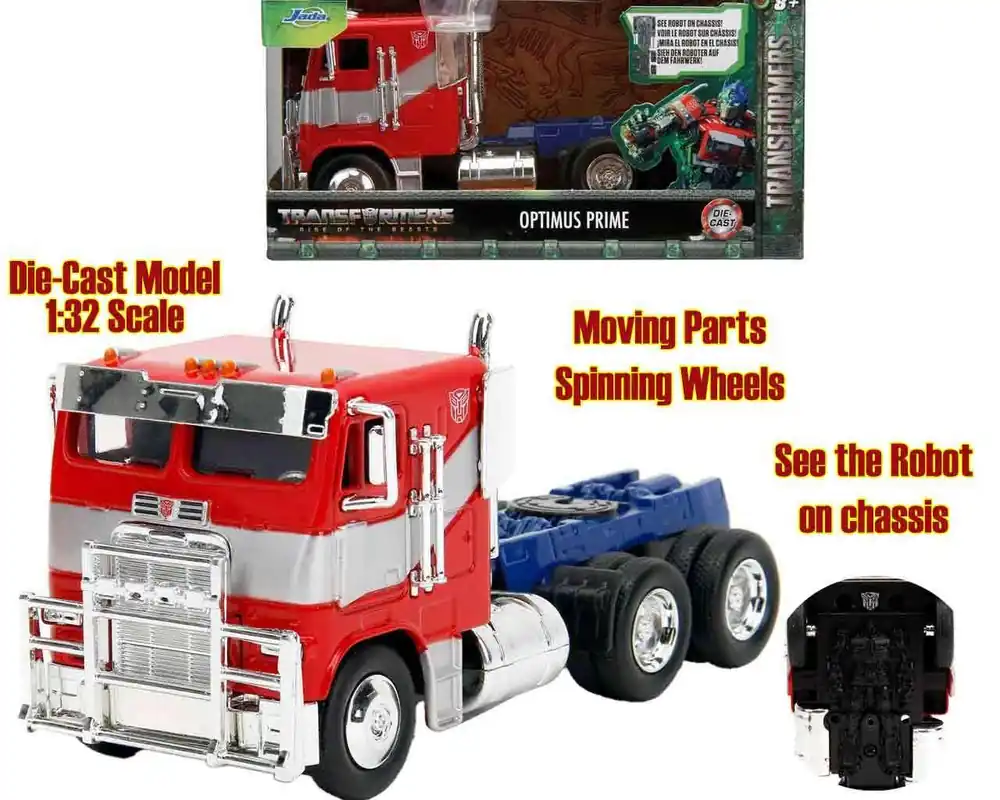Lågt pris | Transformers Rise of the Beasts - Optimus Prime 1 32 Die-Cast Modell