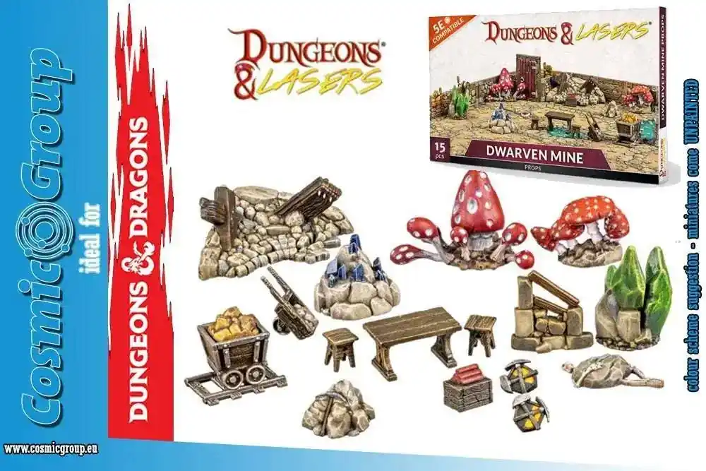 Rabatter - Dungeons & Lasers Dwarven Mine Props