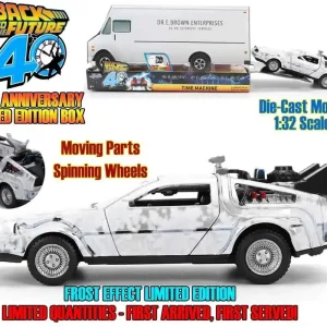Bra pris just nu | Back To The Future Part I - 1982 De Lorean Dmc 12 With Frost Effect - 40th Anniversary Limited Edition 1 32 Die-cast Model