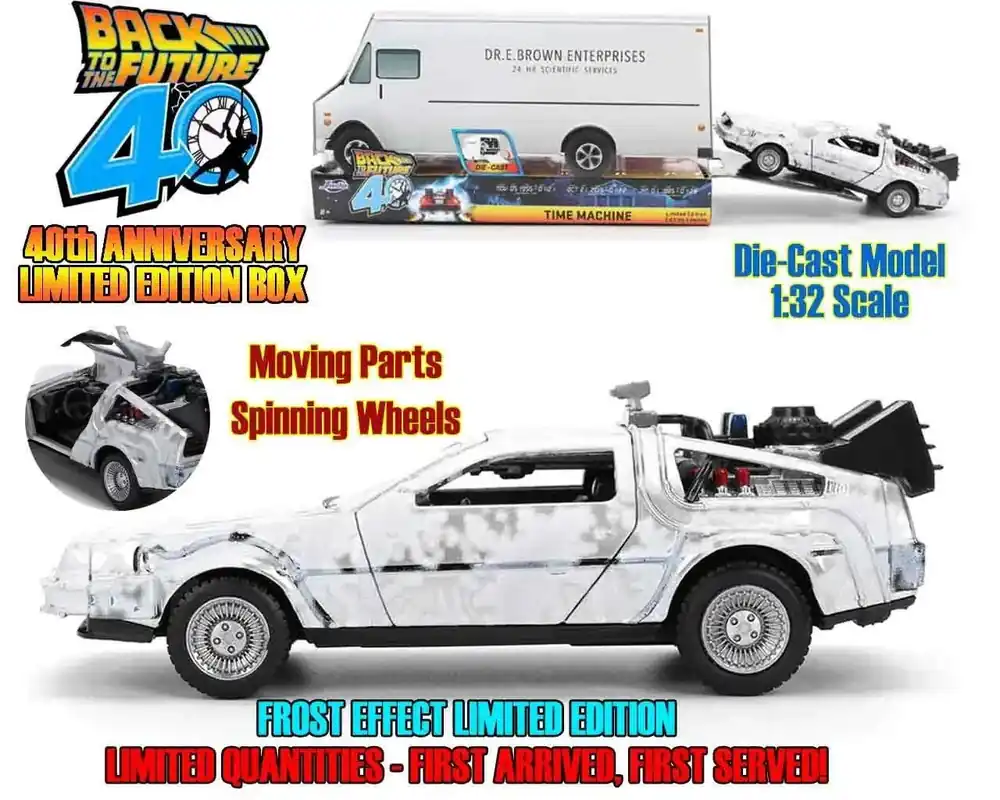 Bra pris just nu | Back To The Future Part I - 1982 De Lorean Dmc 12 With Frost Effect - 40th Anniversary Limited Edition 1 32 Die-cast Model