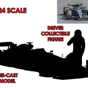 Storsäljare - F1 Mercedes W15 E Performance 2023 med Russell-figur - 1 24 die-cast modell