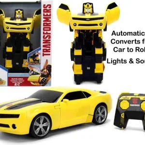Mycket uppskattad - Transformers - Bumblebee med fjärrkontroll Förvandlas till robot