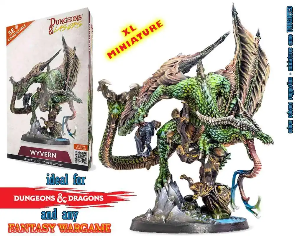 Dungeons & Lasers - Wyvern Figur | Riktigt fynd