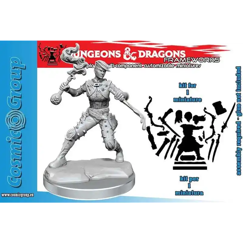D&d Frameworks - Human Rogue Female Miniature | Precis tillagt