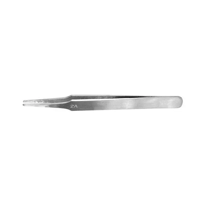 Toppkvalitet - Platt rund pincett i rostfritt stål 120mm