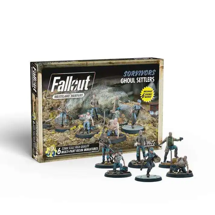 Direkt från fabriken | Fallout Wasteland Warfare Survivors Ghoul Settlers The Slog