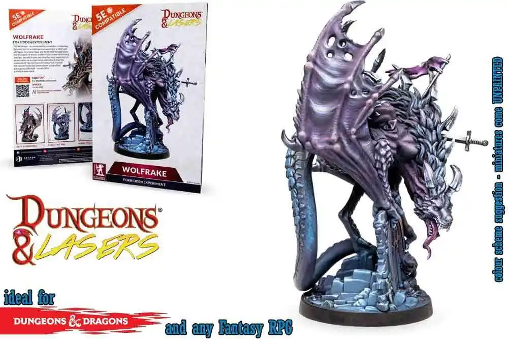 Dungeons & Lasers - Wolfrake Figur - Bara denna vecka