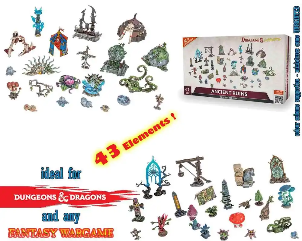 Dungeons & Lasers - Ancient Ruins Scatter Terrain - Toppsäljare