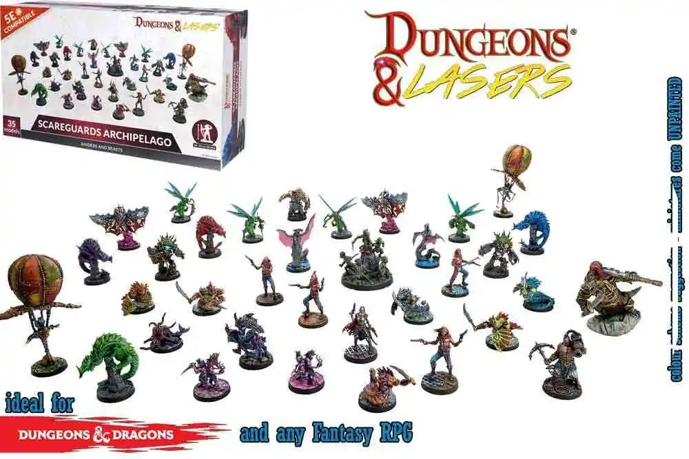 Precis tillagt | Dungeons & Lasers Raiders and Beasts of Scareguards Arkipelago