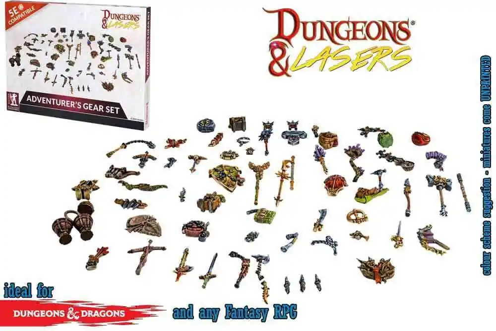 Rabatt | Dungeons & Lasers Äventyrares Utrustningsset