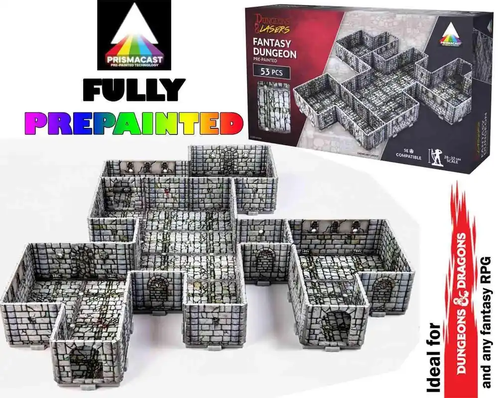 Dungeons & Lasers Fantasy Dungeon - Pre-painted Terrain | Mycket populär
