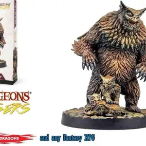 Skynda dig | Dungeons & Lasers - Owlbear Familj Miniaturer