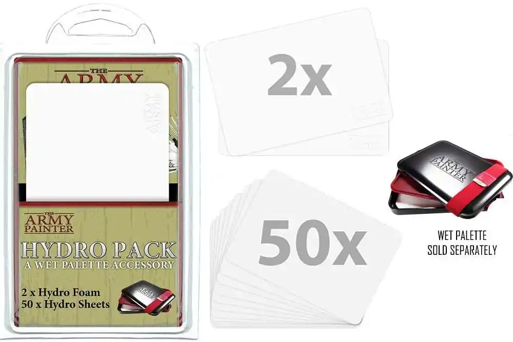 Tryggt köp - Wet Palette Hydro Pack - 50 Hydro Sheets & 2 Hydro Foams