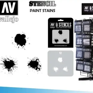 Vallejo Stencil STTX005 för Målning och Effekter | Finns i lager