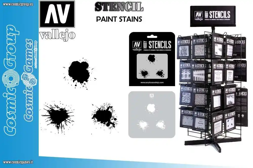 Vallejo Stencil STTX005 för Målning och Effekter | Finns i lager