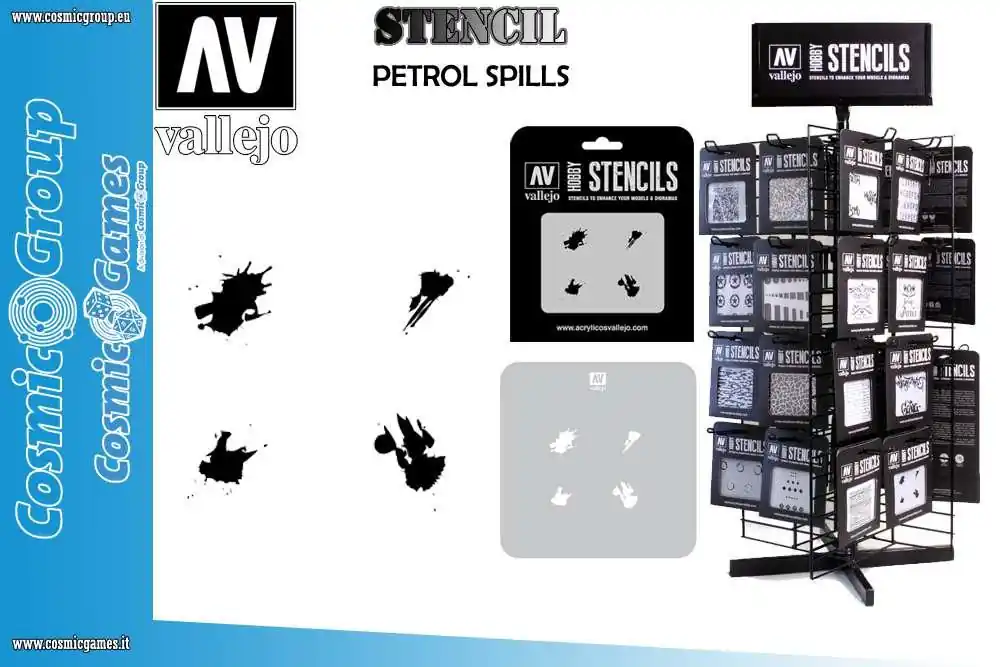 Vallejo Stencil STTX004 för Petrolium Spill | Favorit hos kunderna