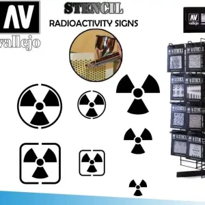 Stencil STSF005 Radioactivity Signs | Fabrikspris