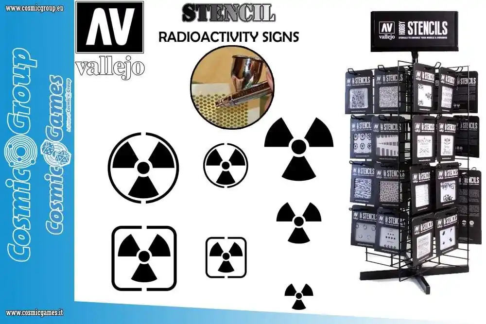 Stencil STSF005 Radioactivity Signs | Fabrikspris