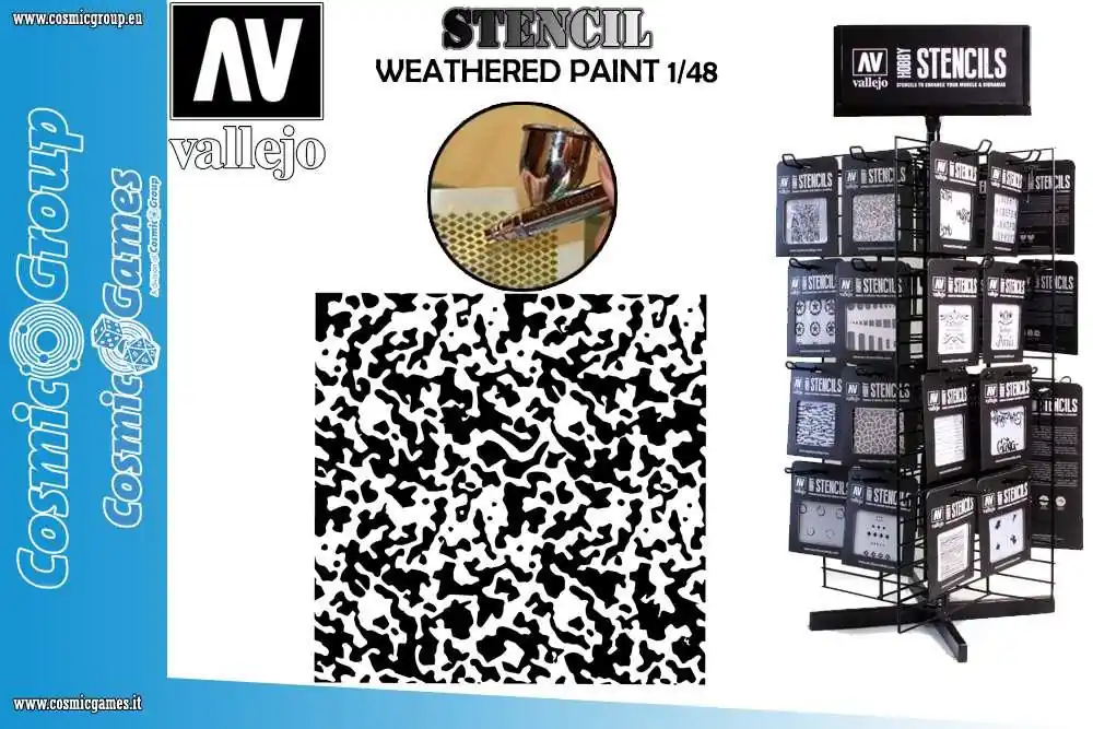 Stencil Stair001 Weathered Paint 1/48 | Nyhet hos oss