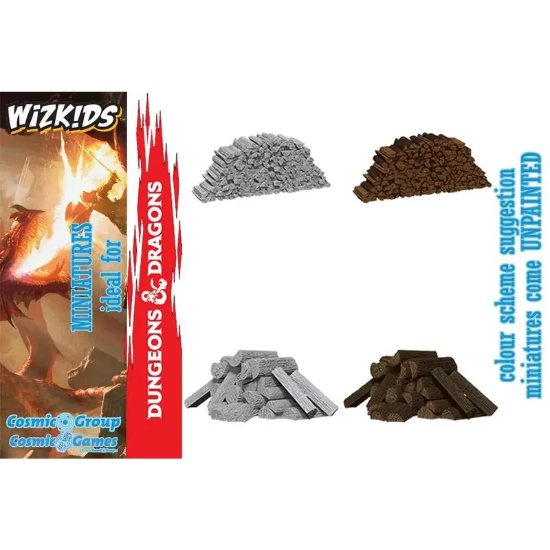Köp direkt - Wizkids Um Piles of Wood - Plastiska Resine Miniatyrer