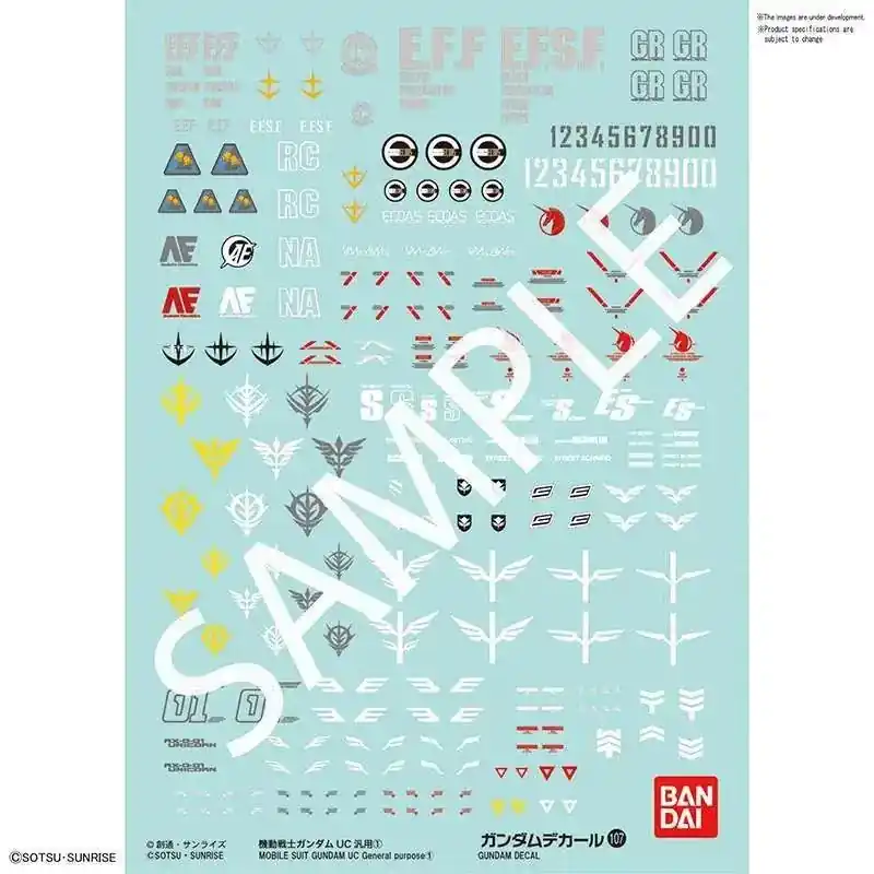Gundam Dekal 107 Gundam UC 1 - Deal