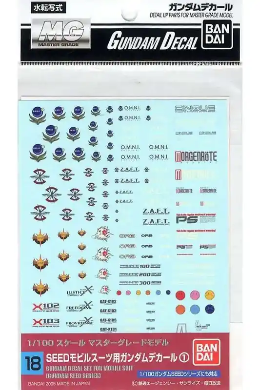 Rekommenderas - Gundam Dekal Mg Multi Seed