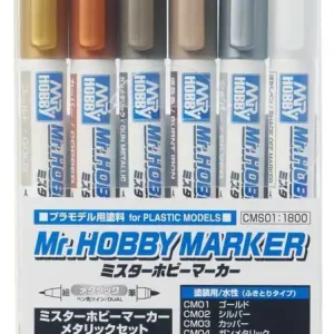 Gundam Marker CMS-01 Metallic Set – För perfekta detaljer | Prisnedsättning