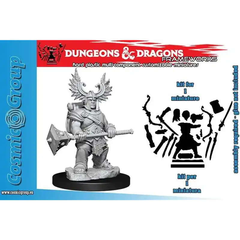 D&D Frameworks - Dwarf Barbarian Female Miniature | Mycket efterfrågad