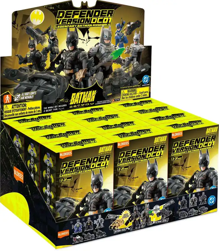 DC Hero Batman Defender Version Blind Box (12) modellkit - Rabatt