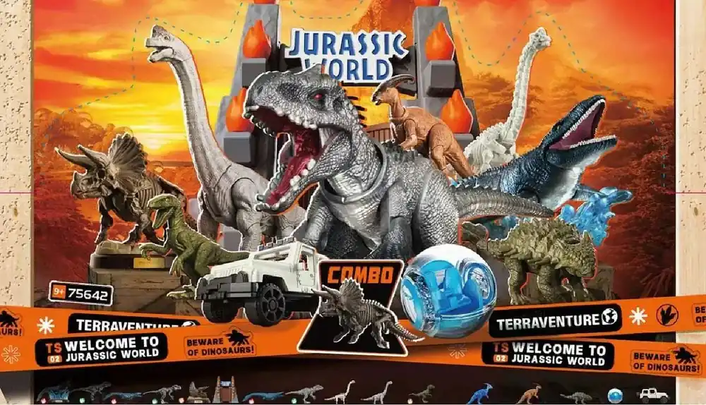 Enkel retur | JURASSIC WORLD TERRAVENTURE TS02 modellkit blind box set (12)