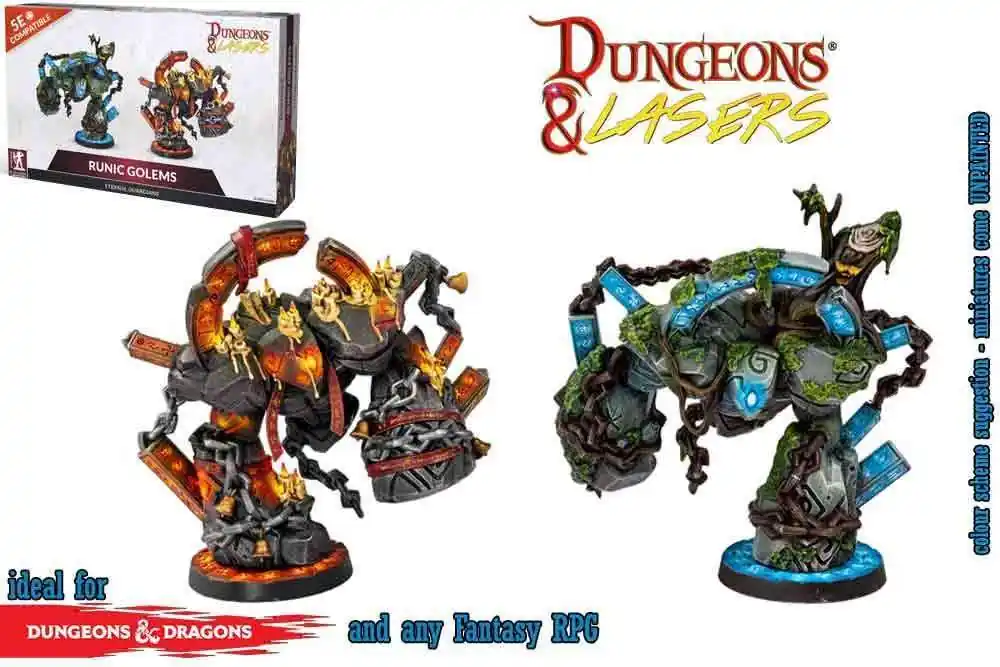 Gratis retur | Dungeons & Lasers Runic Golems