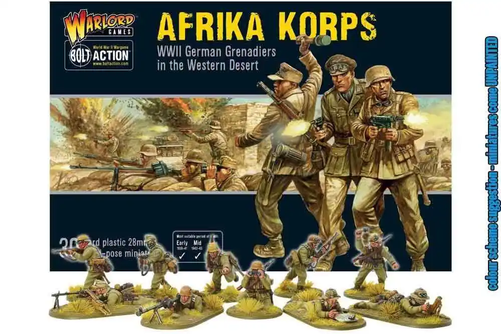 Nyhet hos oss - Bolt Action - Tyska Afrika Korps Infanteri