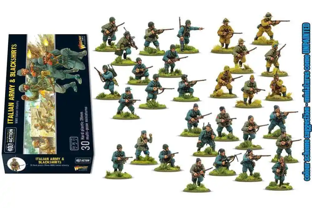 Bolt Action – Italienska Armén & Svartskjortor | Precis tillagt