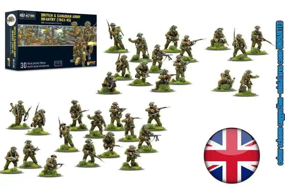 Erbjudande - Bolt Action - Brittiska & Kanadensiska Armén Infanteri (1943-45)