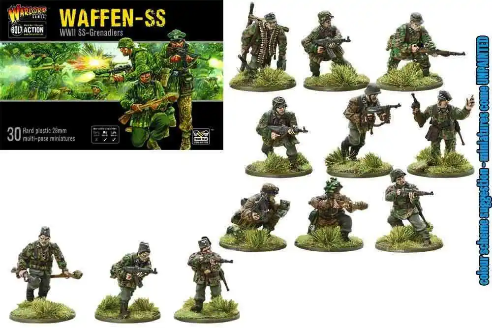 Mycket uppskattad | Bolt Action - Tyskt Waffen SS Miniatyrset