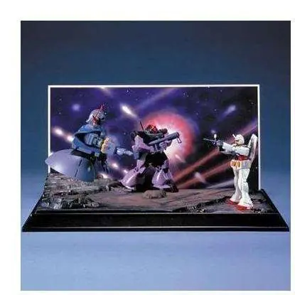 Efterfrågad | Gundam-diorama A Baoa Qu No Kessen i skala 1/250