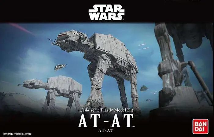 Star Wars At-at (Bandai) modellbyggsats i skala 1 144 med 161 delar och 160 mm höjd - Mycket populär