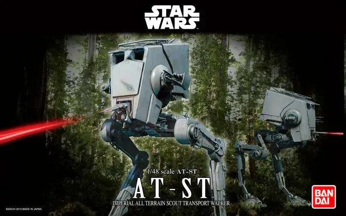 Köp nu - Star Wars At-st (Bandai) - Detaljerad plastmodell för samlare och hobbybyggare