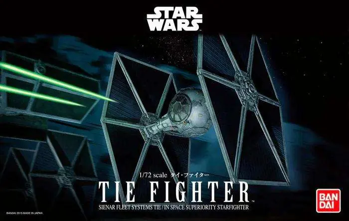 Handla online - Star Wars TIE Fighter (Bandai) 1 72 skala modellkit