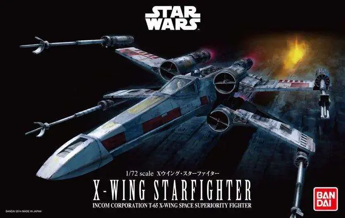 Star Wars X-wing Starfighter (bandai) - Detaljerad byggsats i skala 1 72 - Lägg i varukorg