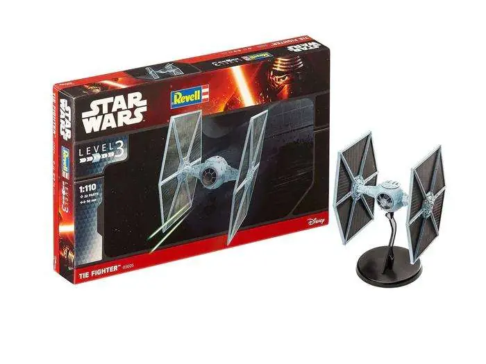 Star Wars TIE Fighter Mk Modellbyggsats för Klistrande och Målning - Plastmodell av Rymdskeppet TIE Fighter från Star Wars | Beställ idag
