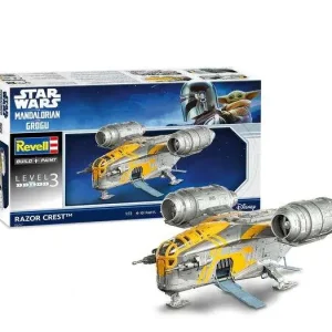 The Mandalorian och Grogu Razor Crest Mk - Detaljerat Modellbyggsats från 2026 Filmen | Specialpris